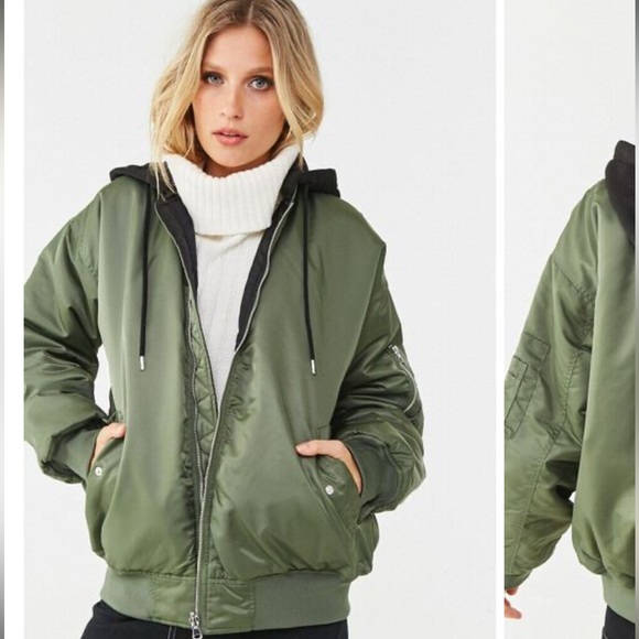 Forever 21 Jackets & Blazers - F21 Reversible Bomber Jacket